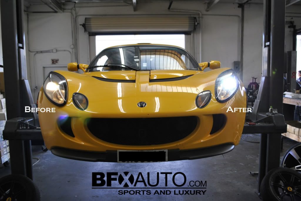 lotus exige before hids and after hids