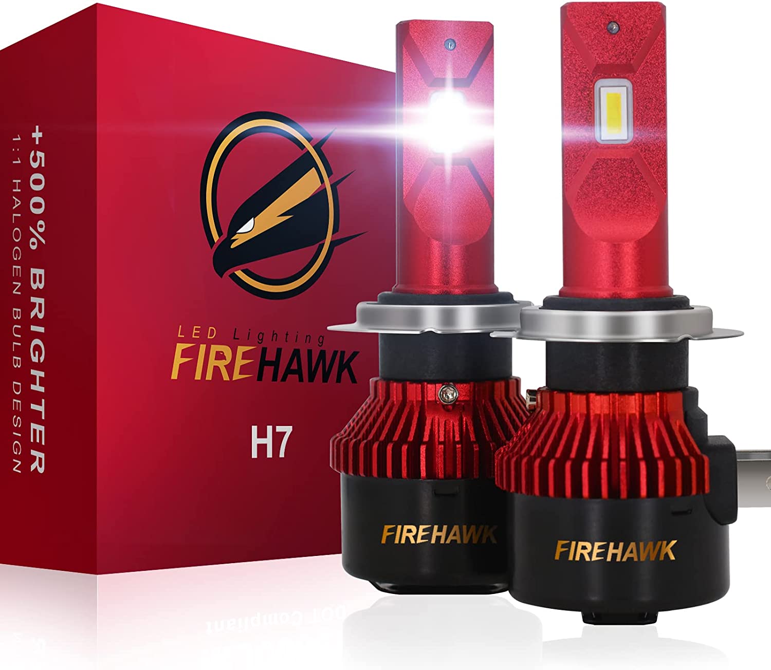 Image of Firehawk brightest 9145 LED headlight bulbs
