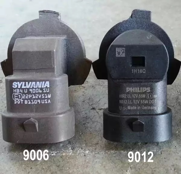 Difference between 9012 vs 9006 Headlight Bulbs