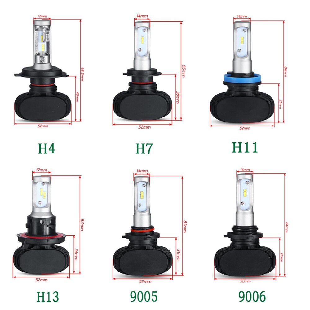 Difference Between H1 H4 H7 Headlight Bulbs